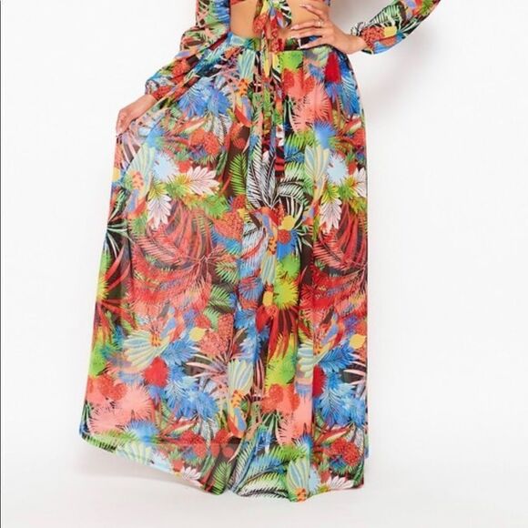 Tropical Maxi Skirt Set - Picture 2 of 11